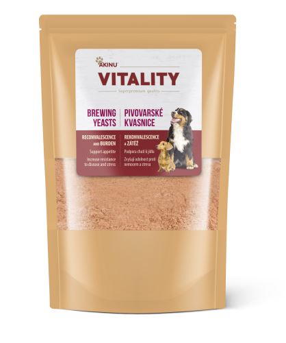 Akinu VITALITY Pivovarské kvasnice doplněk stravy pro psy 500g