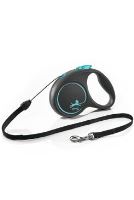 Vodítko FLEXI Black Design S lanko 5m/12kg růžová NEW (3)