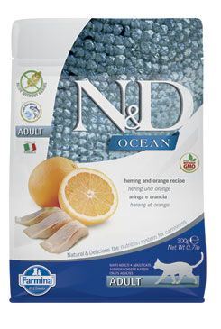 N&D OCEAN CAT GF Adult Herring & Orange 300g