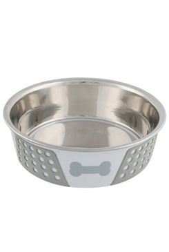 Miska nerez se silikon pláštěm bílošedá 0,75l 17cm TR