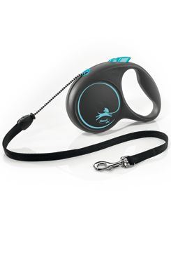 Vodítko FLEXI Black Design M lanko 5m/20kg růžová NEW