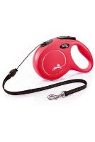 Vodítko FLEXI Classic NEW M lanko 8m/20kg červená