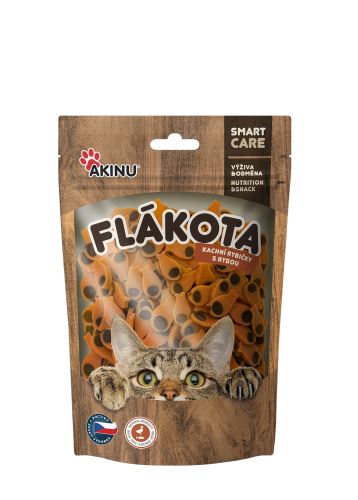 Akinu Flákota kachní rybičky s rybou pro kočky 70 g