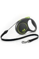 Vodítko FLEXI Black Design M lanko 5m/20kg růžová NEW (2)