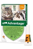 Advantage pro malé kočky a králíky 40mg 4x0,4ml