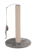 Škrabadlo sloupek s hračkou šedá 48cm Zolux (1)