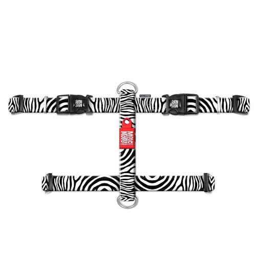 Postroj pro psa Max & Molly H Postroj, Zebra, Velikost L