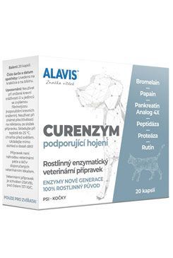 Alavis Enzymoterapie-Curenzym pro psy a kočky - podpora hojení tkání a pro posílení imunity