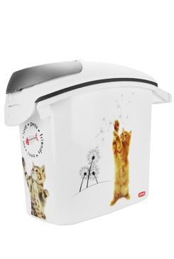 Curver Kontejner na suché krmivo se vzorem kočky