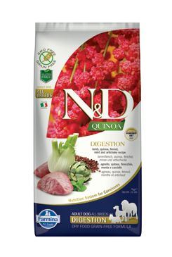 N&D GF Quinoa DOG Digestion Lamb & Fennel 7kg